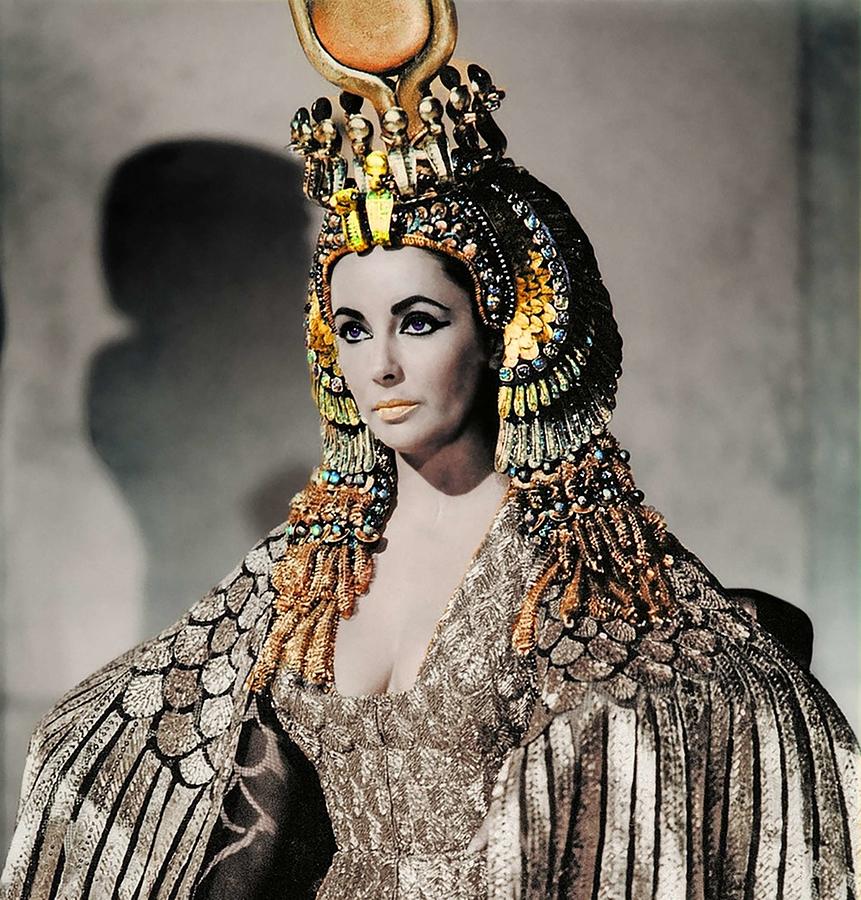 Elizabeth Taylor as Cleopatra Poster Digital Art by Maria Sanchez ...