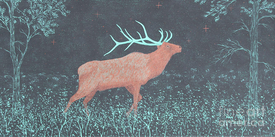 Elk For The Elks Painting by Doug Miller