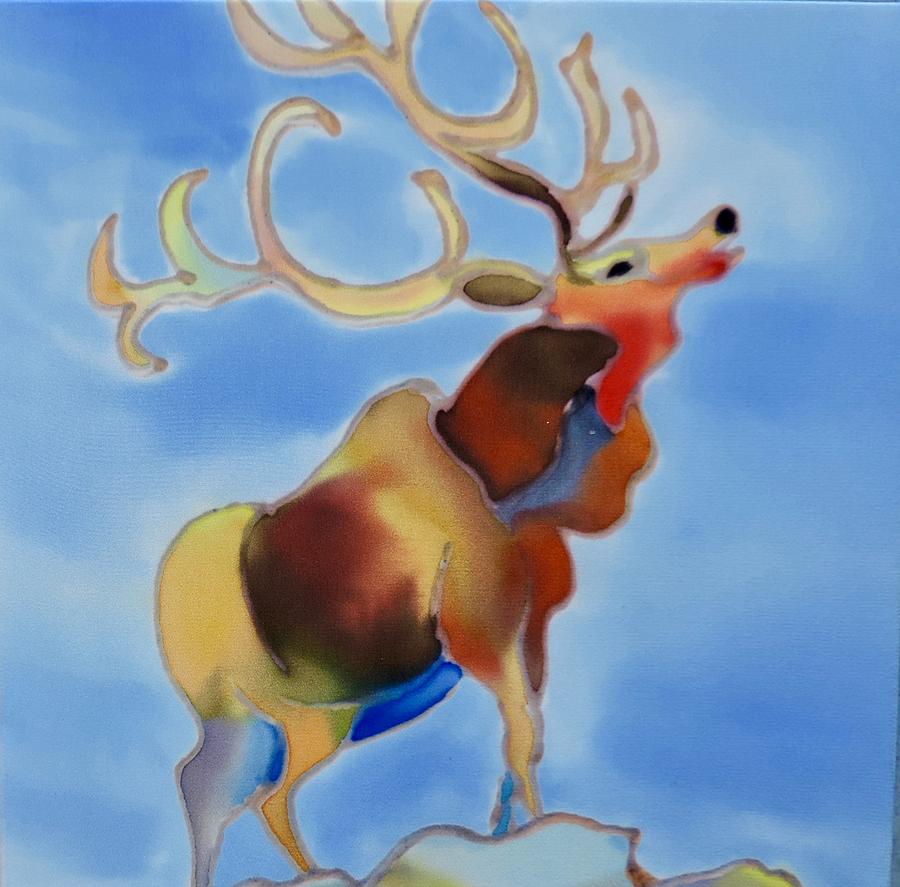 Elk Power Painting by Mary Gorman