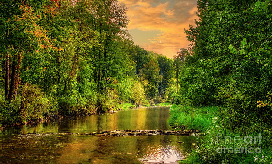 Elk River at Sunset Photograph by Shelia Hunt