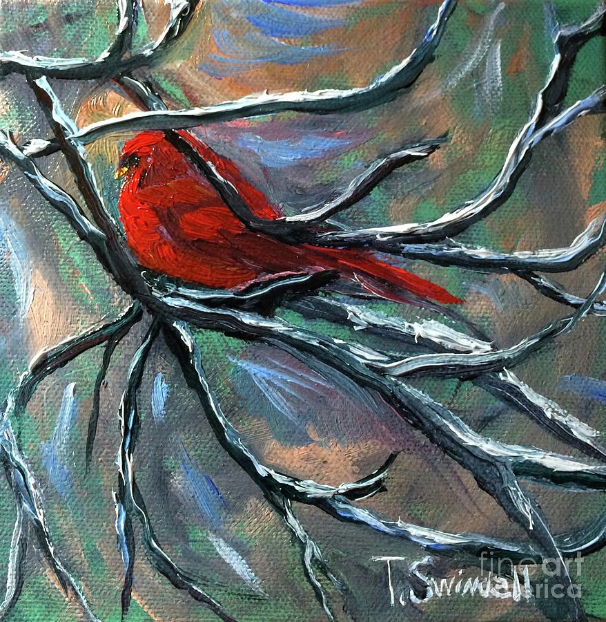 Elk River Cardinal Painting