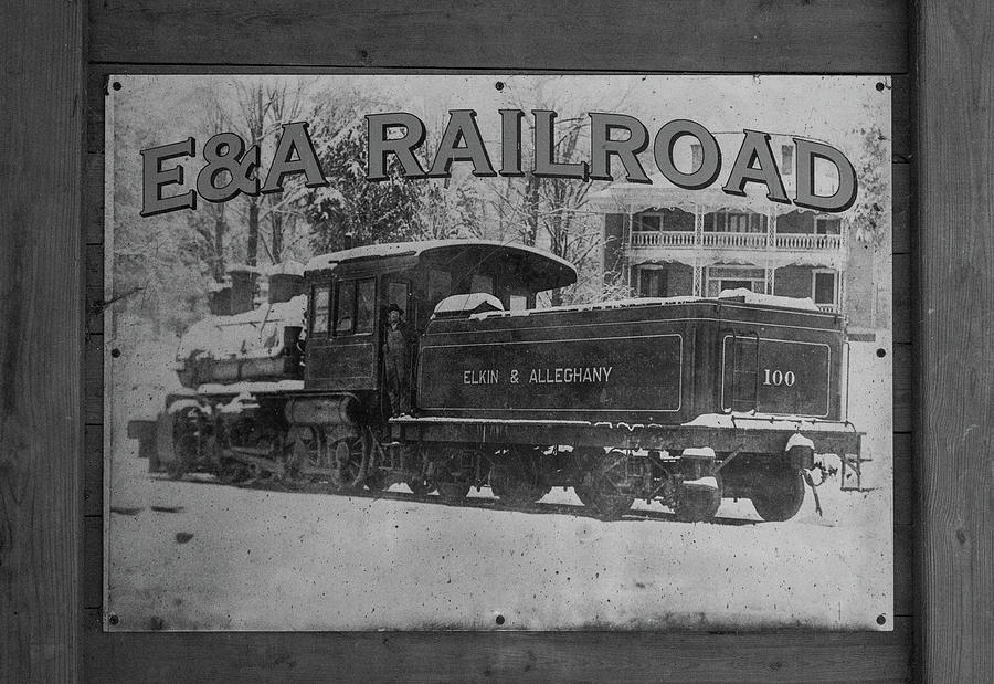 Elkin Rail Road Sign Photograph by Chad Meyer