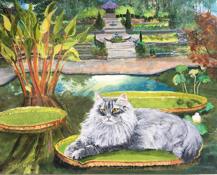 Ellie, Duchess of Duke Garden Painting by Linda Kegley