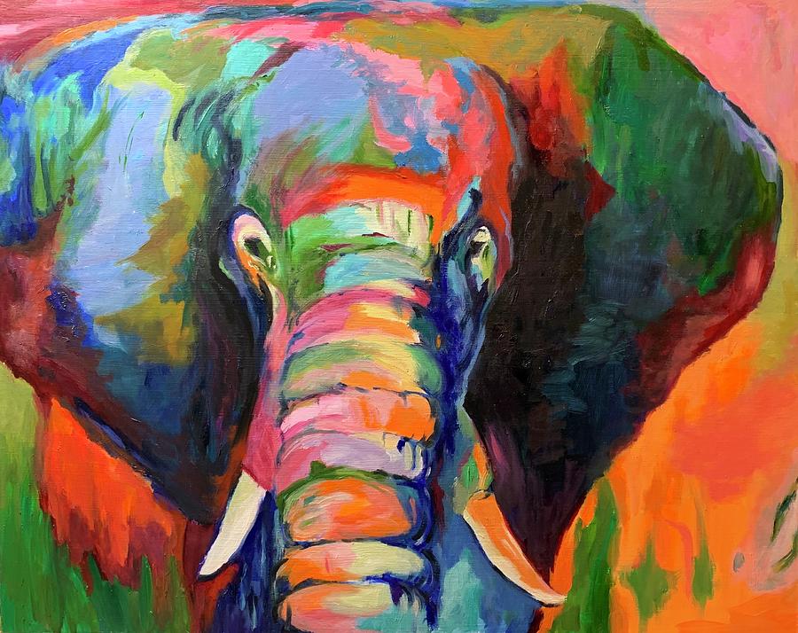 Ellie in Full Color Painting by Tracy Hutchinson