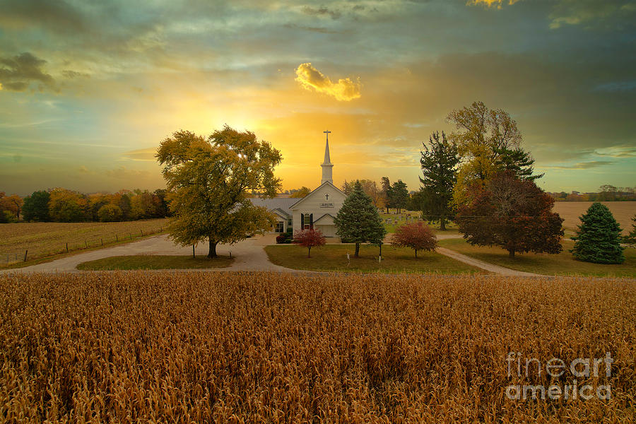 Ellington Memorial Church in Quincy, Illinois Photograph by Robert Turek Fine Art Photography