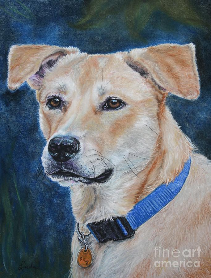 Dog Pastel - Elly by Linda Eversole