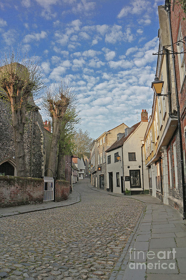 Architecture Photograph - Elm Hill in Norwich, England by Juha Agren