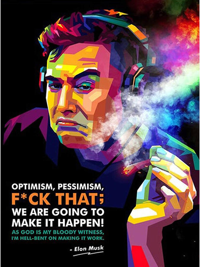 Elon Musk Quotes Digital Art By Larry Miles - Fine Art America