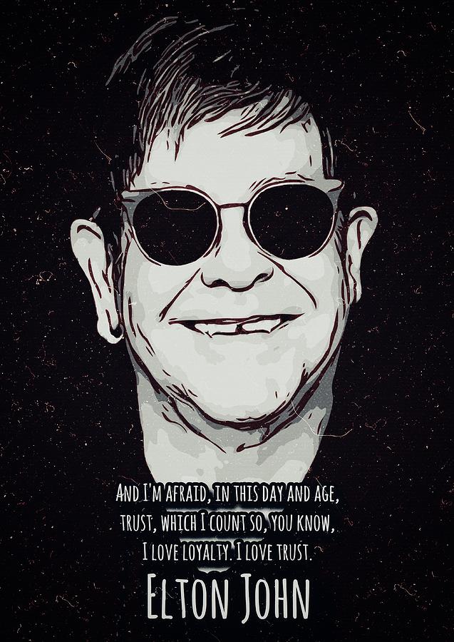 Elton John Painting - Elton John Artwork by New Art Elton John Painting - Elton John Artwork by New Art