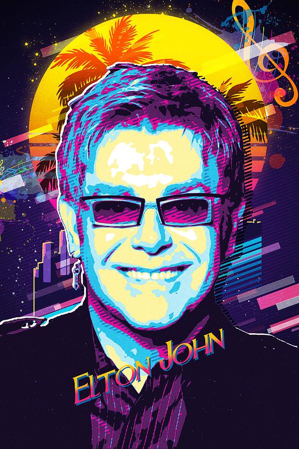 Elton John Digital Art by Bechtelar Natalia - Fine Art America
