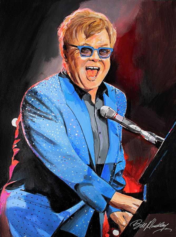 Elton John   Painting by Bill Dunkley