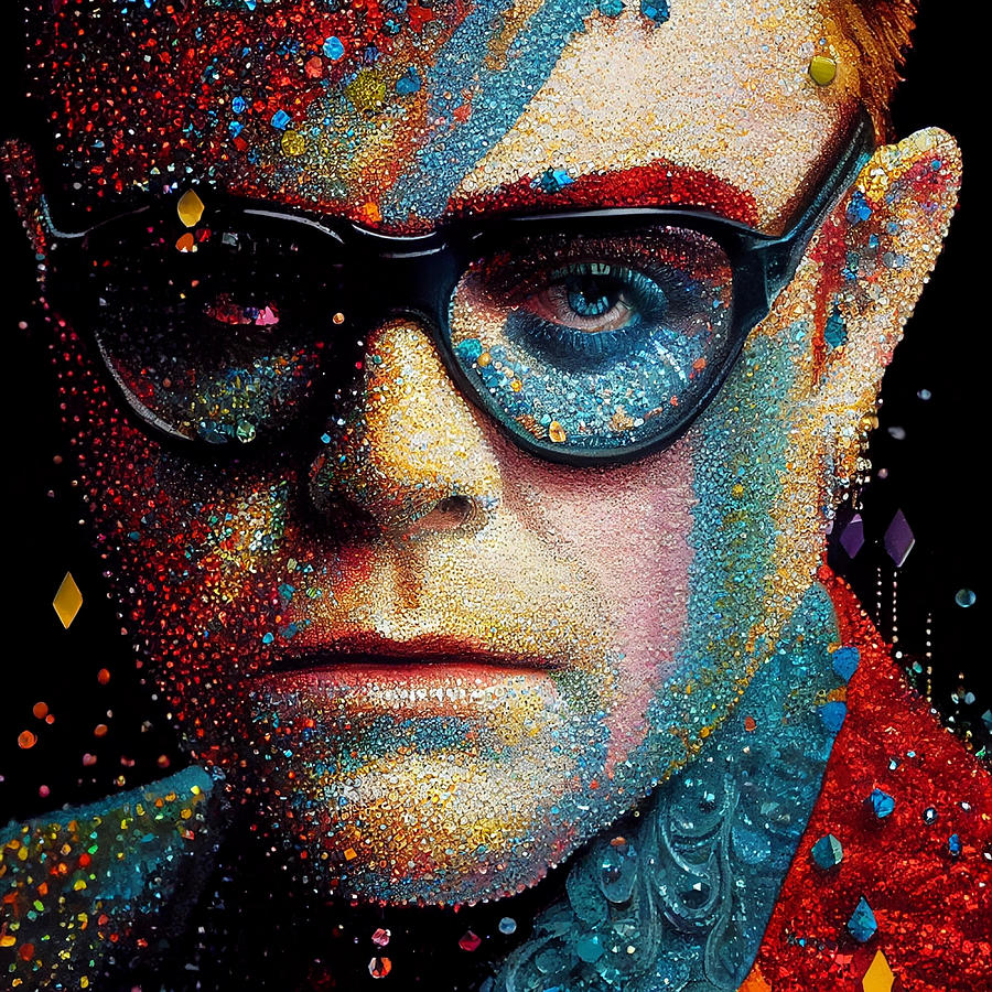 Elton John Digital Art by VRL Arts - Fine Art America