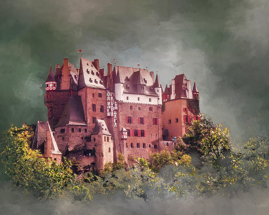 Eltz Castle Digital Art by Ken Frischkorn