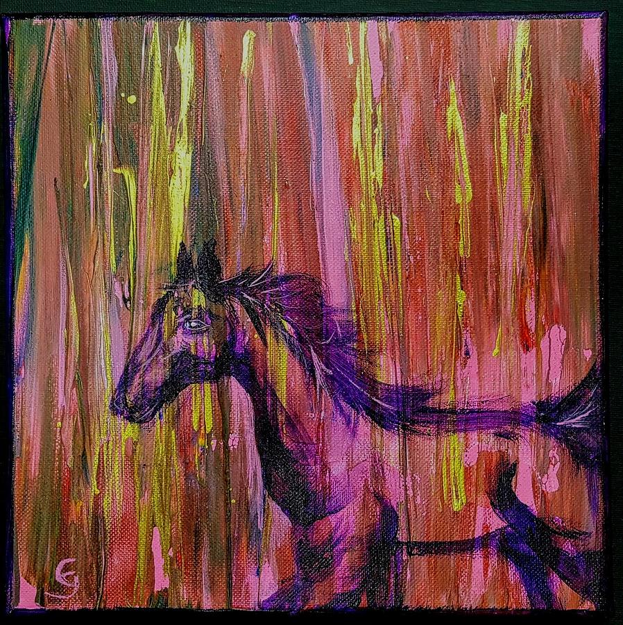 Elusive Pony         #9.21 Painting by Cheryl Nancy Ann Gordon
