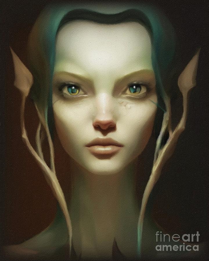 Elven Queen Painting by Raphael Terra - Fine Art America