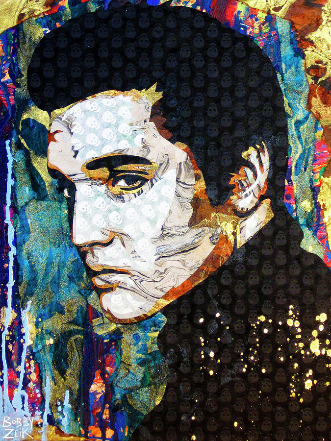 Elvis Presley Painting - The King by Bobby Zeik