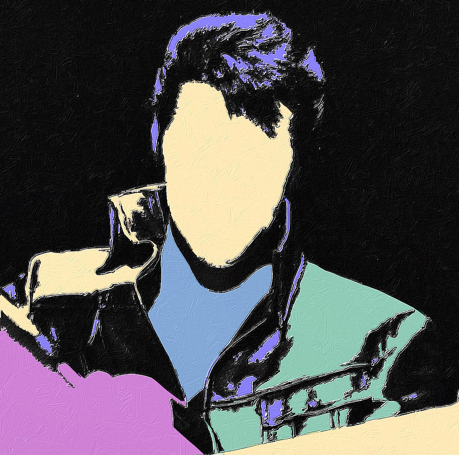 Elvis Colorful Painting by Tony Rubino