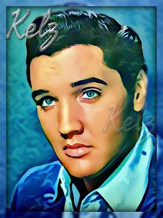 Elvis Digital art Digital Art by Kellie Risk - Fine Art America