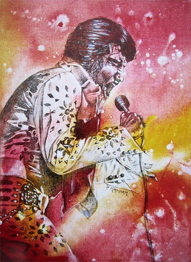 Elvis Drawing by Pamela Kirkham