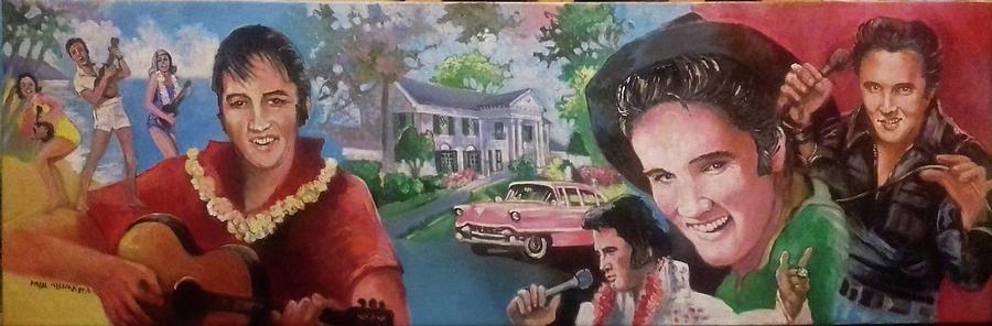 Elvis Painting by Paul Weerasekera
