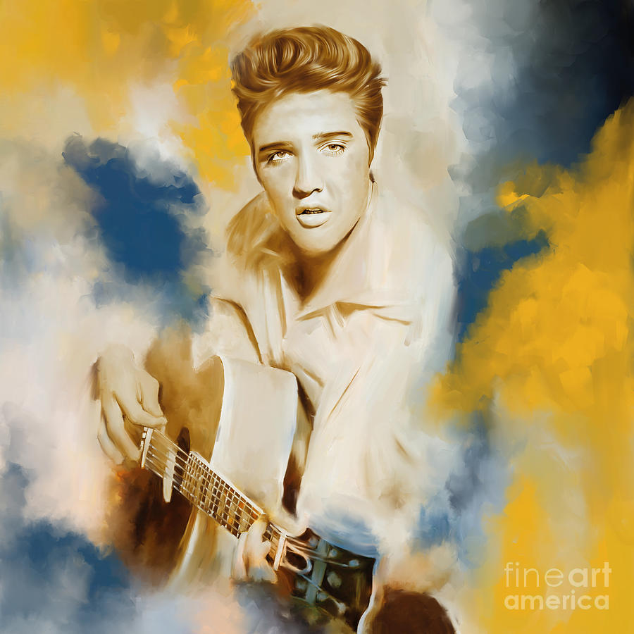 Elvis Presley 12D1 Painting by Gull G
