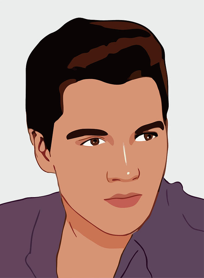 Elvis Presley Cartoon Portrait 1 Digital Art by Ahmad Nusyirwan - Pixels