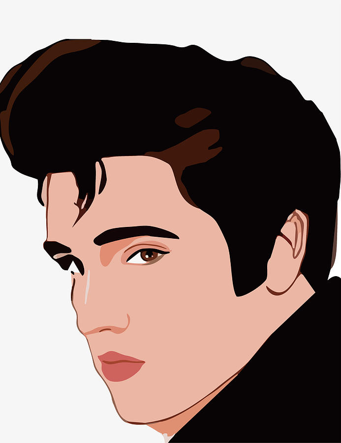 Elvis Presley Cartoon Portrait 3 Digital Art by Ahmad Nusyirwan - Pixels