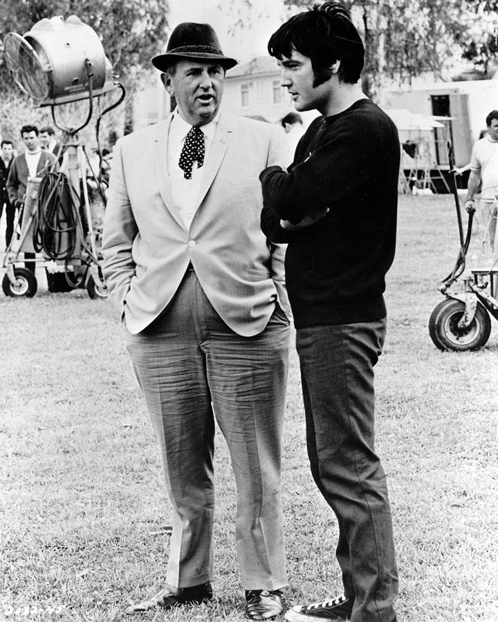 Elvis Presley, Colonel Tom Parker, 1969 Photograph by Vintage Hollywood ...