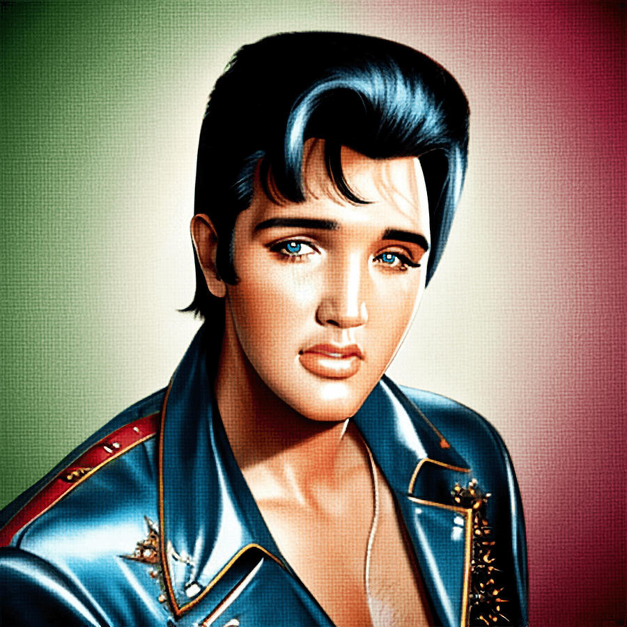 Elvis Presley Digital Art by Jan Olesen - Pixels