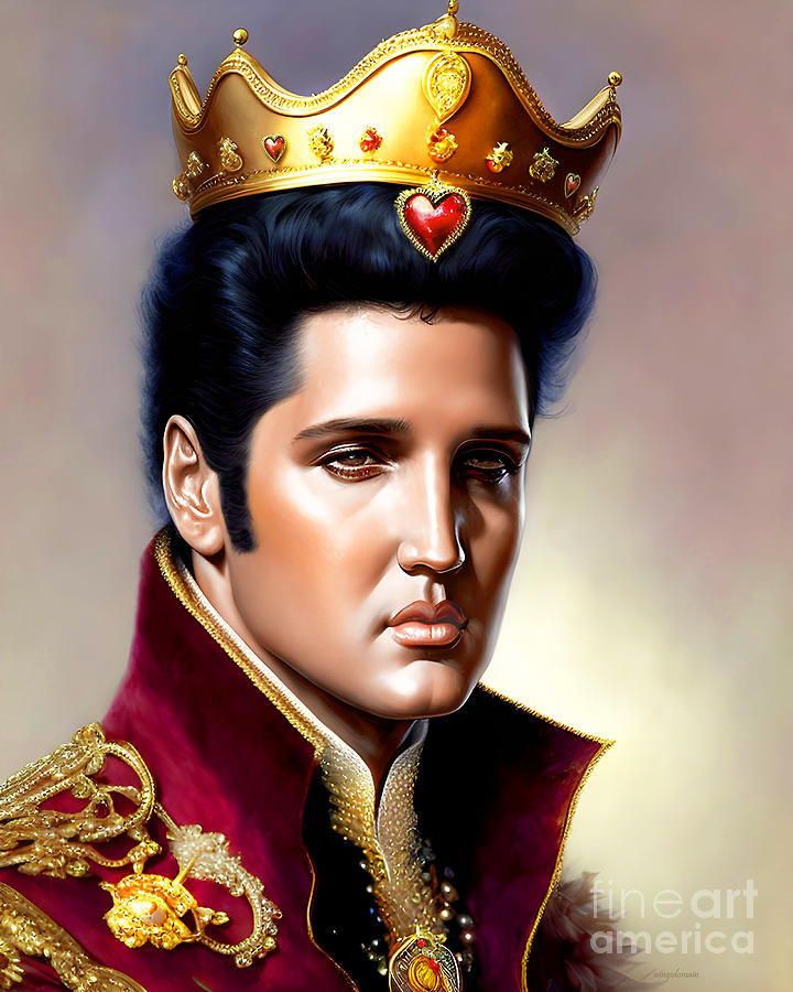 Elvis Presley King Of Rock And Roll 20230218h Mixed Media By Wingsdomain Art And Photography 6132