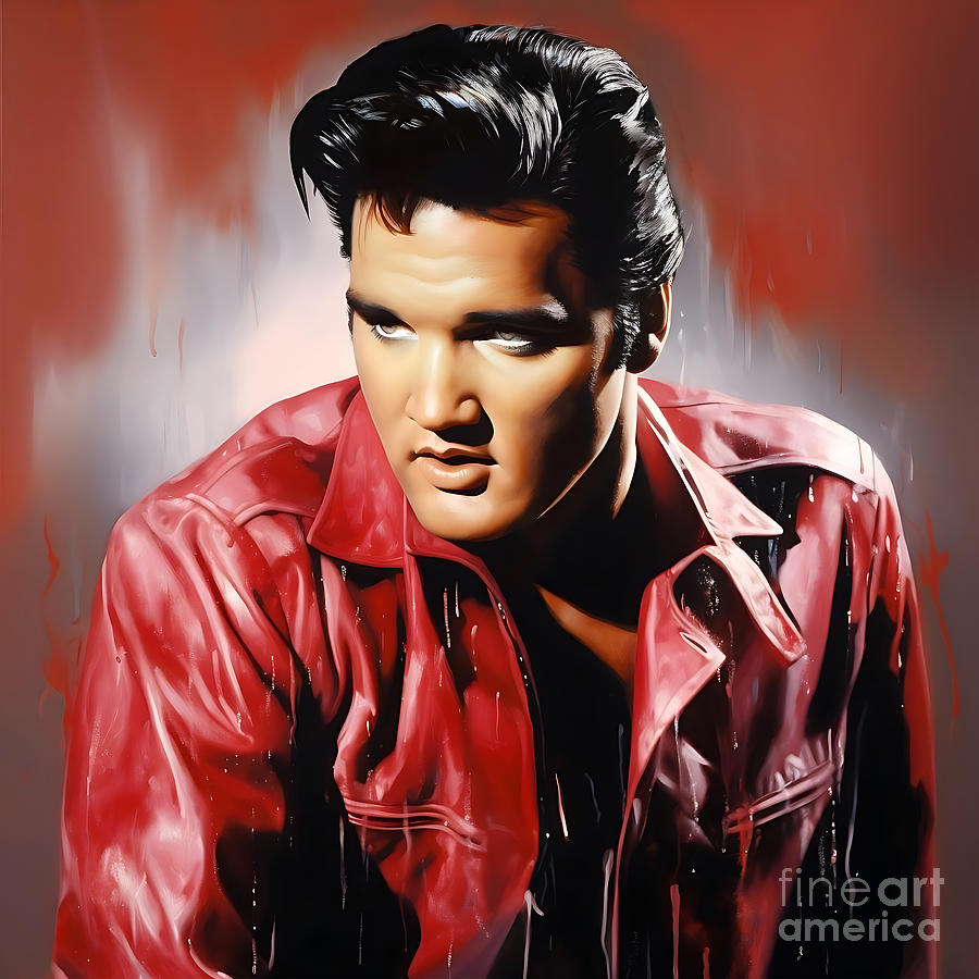 Elvis Presley Portrait Digital Art by Mark Ashkenazi - Fine Art America