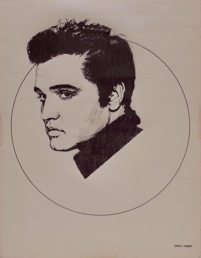 Elvis Presley Drawing by Sean Connolly