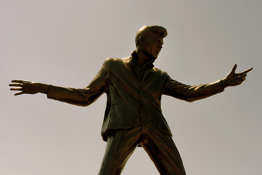 Elvis Presley silhouette statue Photograph by Severija Kirilovaite