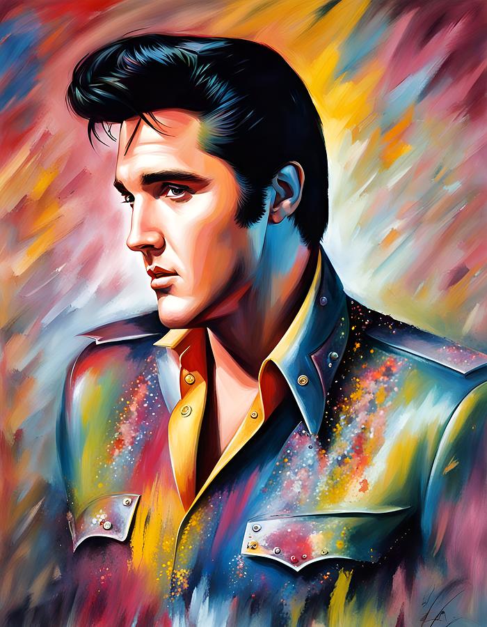 Elvis Presley - The King 2 Painting