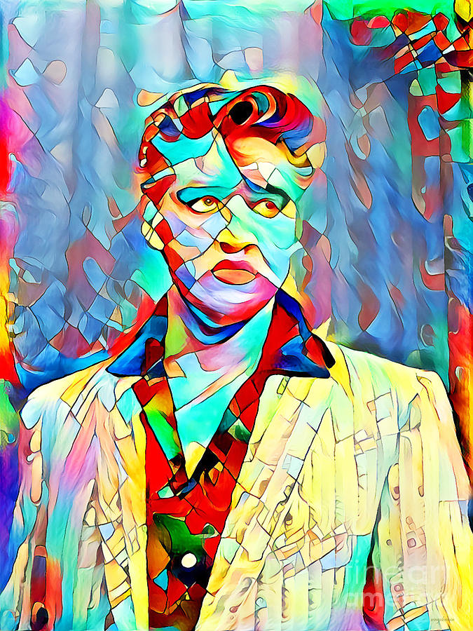 Elvis Presley The King of Rock And Roll in Vibrant Painterly Colors 20200517 Photograph by Wingsdomain Art and Photography