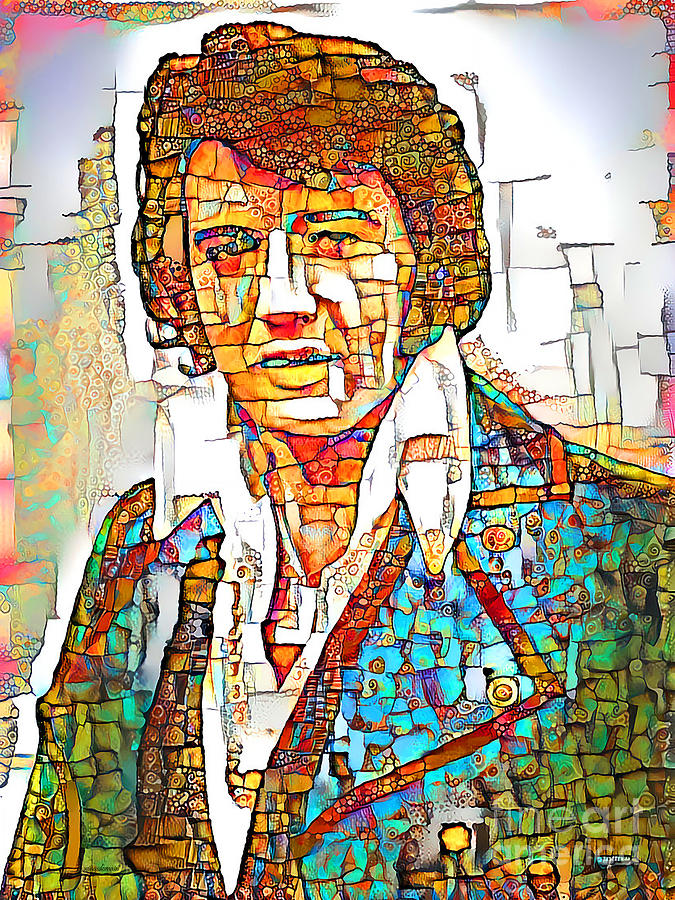 Elvis Presley The King of Rock And Roll in Vibrant Playful Whimsical Colors 20200527 Photograph by Wingsdomain Art and Photography