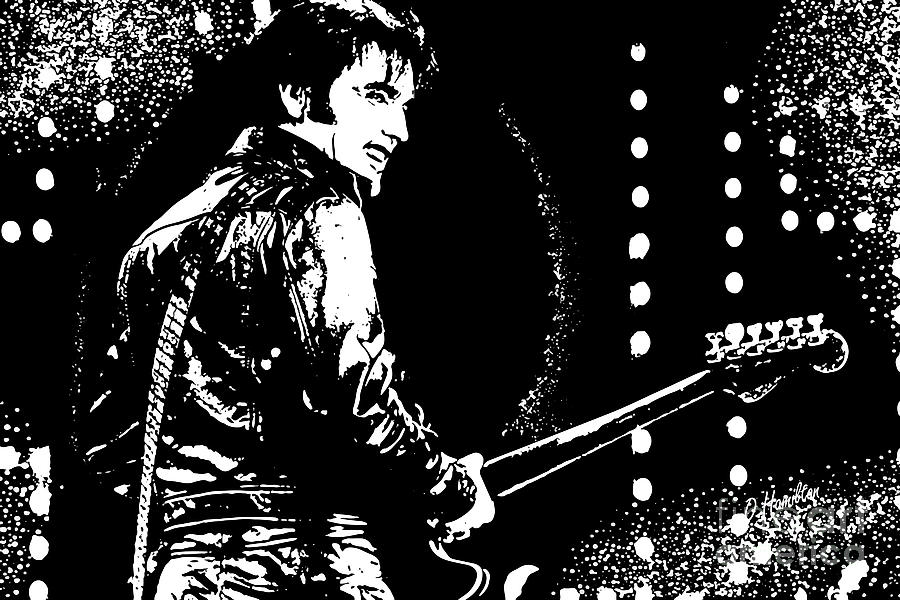Elvis Presley The King Of Rock And Roll Digital Art by Olga Hamilton