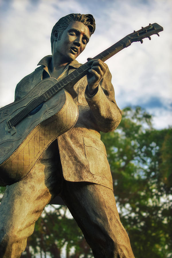 Elvis Statue - Beale Street Digital Art by Jon Woodhams