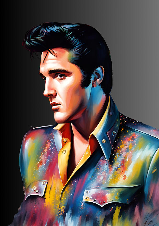 Elvis The King Painting