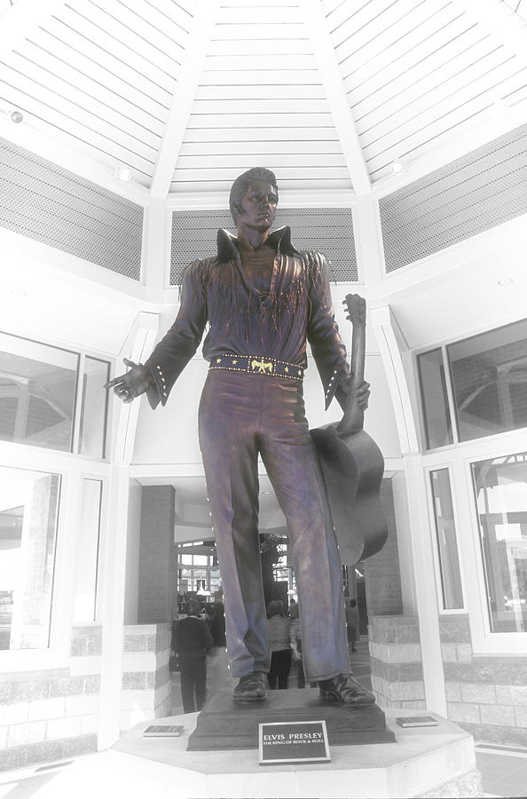 Elvis the King in Royal Purple Photograph by James C Richardson