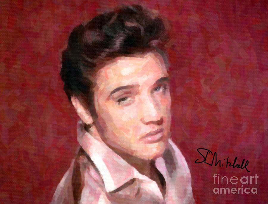 Elvis#2 Painting by Steve Mitchell