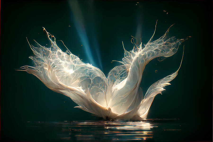 Feather Digital Art - Elysian by Thomas Korczok