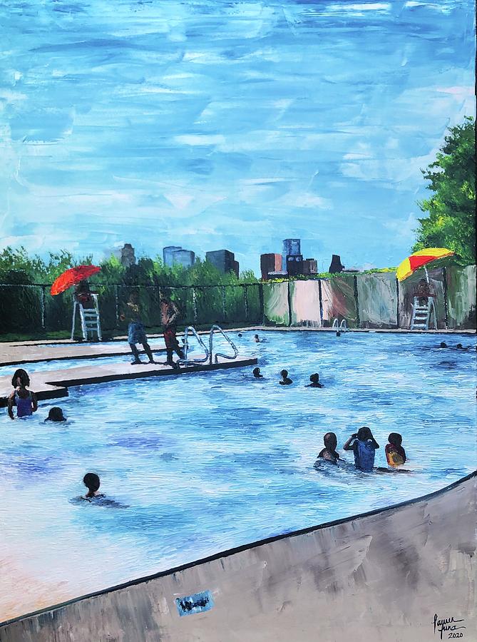 Houston Painting - Emancipation Park by Lauren Luna