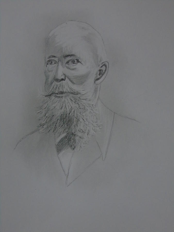 Emanuel Rost junior Drawing by Maria Woithofer