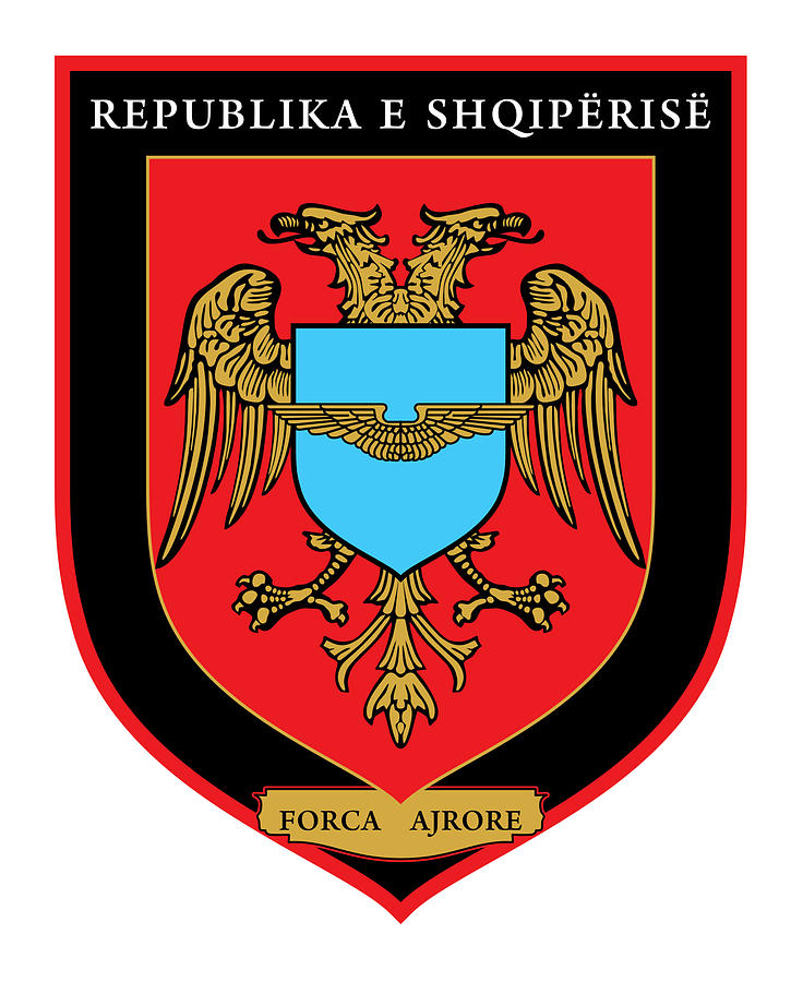 Emblem of Albanian Air Force Digital Art by A Z - Pixels