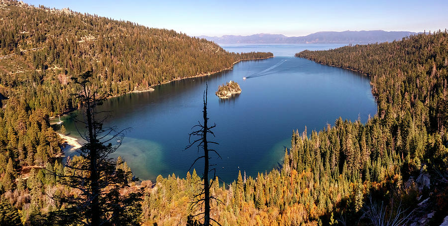 Emerald Bay Aerial Panorama Photograph by Christopher Johnson