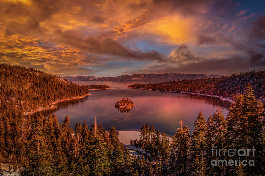 Emerald Bay At Sunset Photograph by Mitch Shindelbower