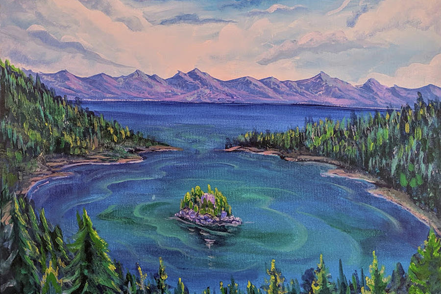 Emerald Bay Painting - Emerald Bay Daydream by Craig Newman Emerald Bay Painting - Emerald Bay Daydream by Craig Newman
