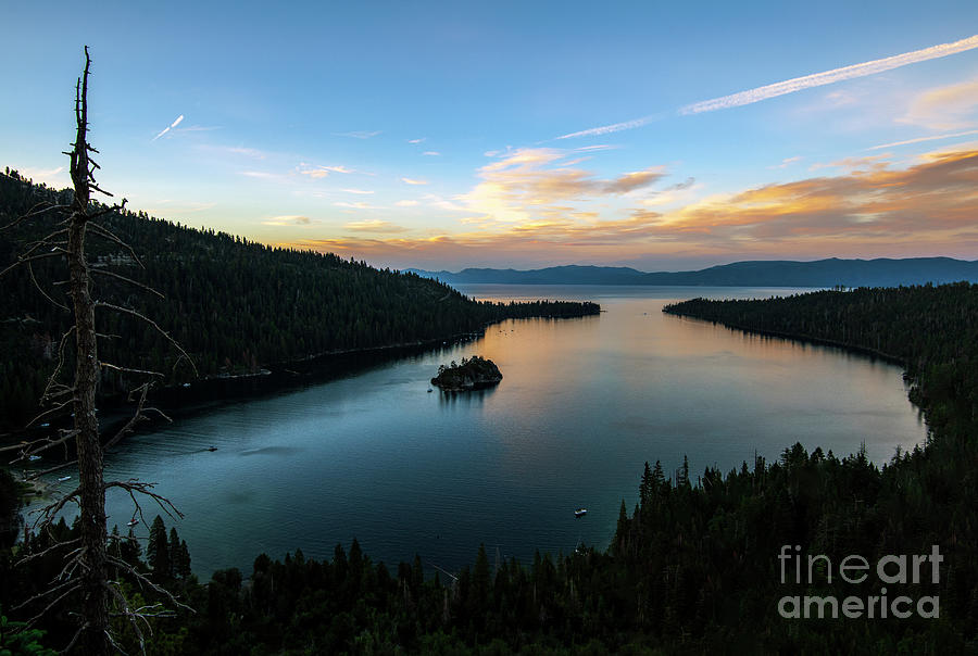 Up Movie Photograph - Emerald Bay of lake Tahoe by Jim Chamberlain
