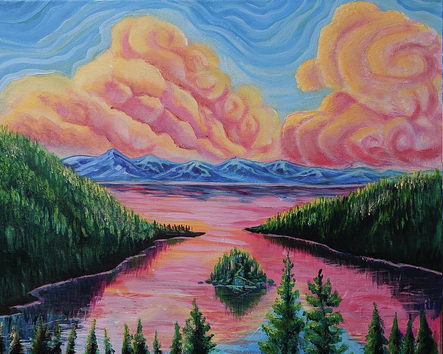 Emerald Bay Sunrise Painting by Craig Newman - Fine Art America